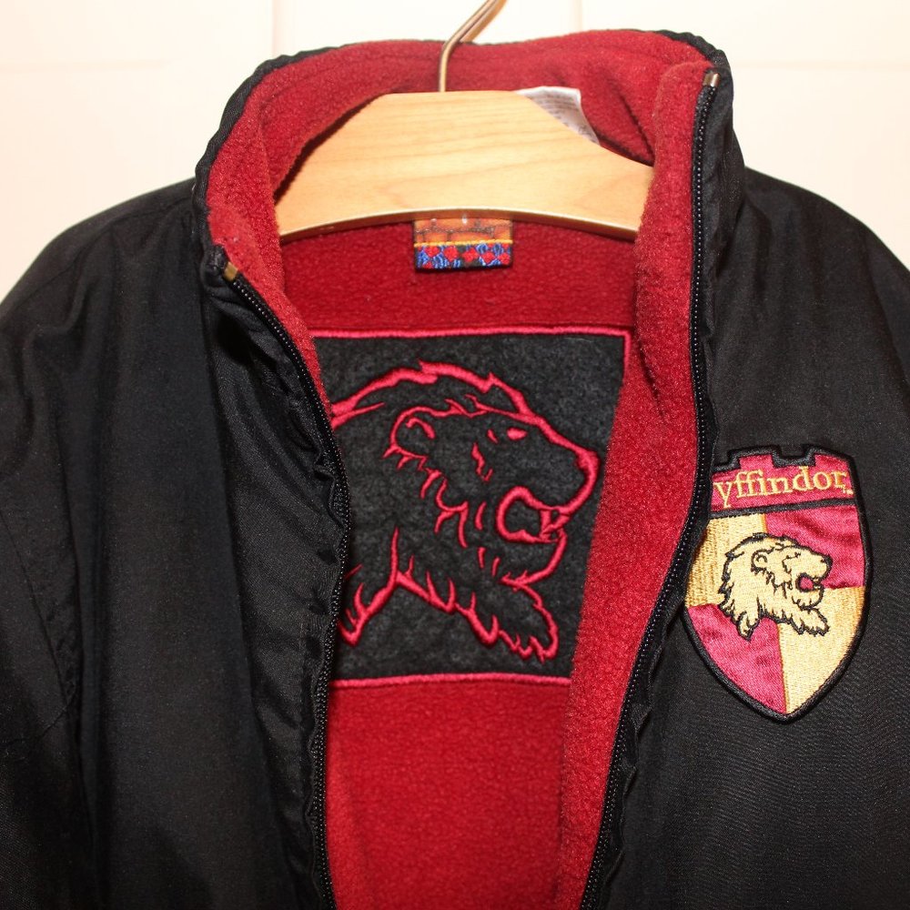 Sz 5 Harry Potter winter coat Jacket Vtg Gryffindor Medium 5 - 6 - Picture 1 of 9